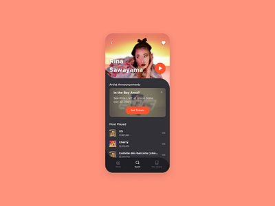 Daily UX Writing - Day 8 daily ux writing mobile music music player notification rina sawayama ui design ux writing ux writing challenge