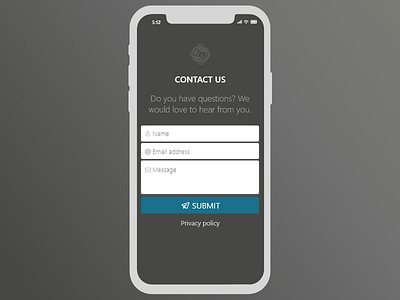 028 - Contact Us app dailyui design front end front end frontend mobile mobile app mobile app design mobile design mobile ui ui ui template ux