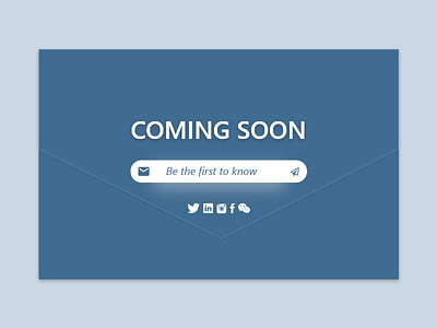 048 - Coming Soon coming coming soon coming soon page comingsoon dailyui design dribbble dribble front end front end frontend soon ui ui template ux web web design webdesign website website design