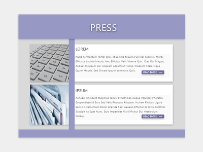 051 - Press Component component dailyui design dribbble dribble front end front end frontend press page ui ui template ux web web design webdesign website website design