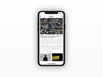 094 - News app daily 100 challenge daily ui dailyui design dribbble front end front end mobile mobile app mobile app design mobile design mobile ui news ui ui template ux