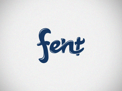 Fent Logo blue clean design fent invitation logo simple thanks typography