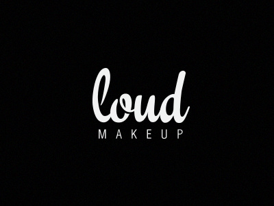 Loud Makeup clean contest design logo logodesign makeup nemanja fent nice typography