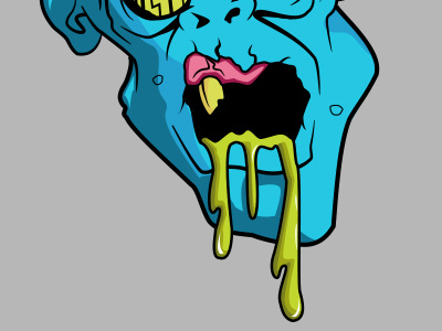 From sketch to vector design pixel detail art illustration blue cartoon shapes vector art vector zombie green