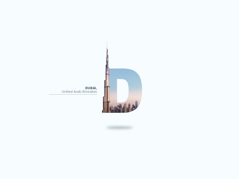 Dubai burj khalifa united arab emirates letter building luxury photography logo tower city uae dubai d