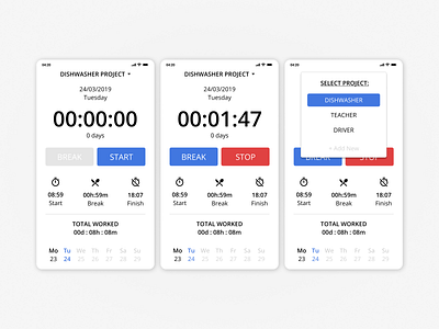 Working Time Tracker