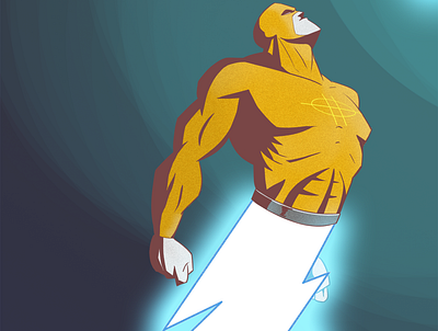 Homem Relampago (Lightning Man) characterdesign characters comic art comics illustration personal project vintage