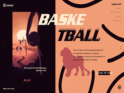 Visual communication illustration about basketball branding design illustration
