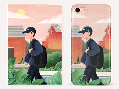 Capture inspiration Series-2- 《Walking》 branding illustration ui