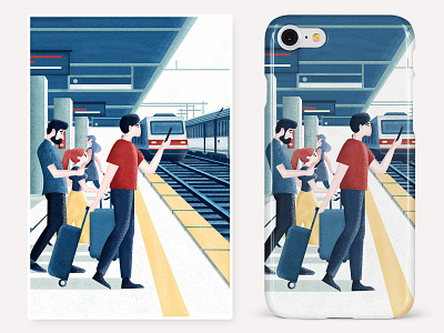 Capture inspiration Series-4-《Station》 branding illustration logo