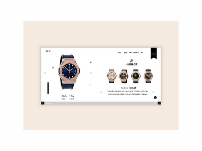 Landing page for Hublot