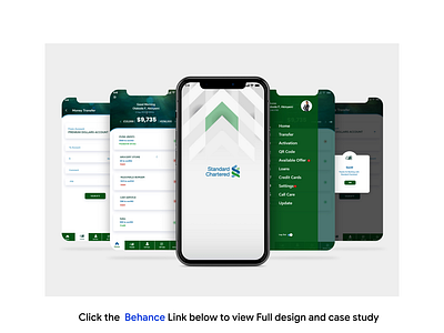 Mobile app redesign for standard chartered bank