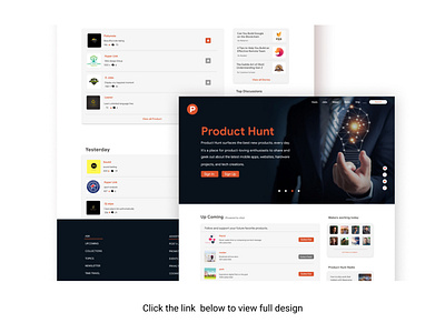 Product Hunt css design html java landingpage prodecthunt uidesign uiux uxdesign web
