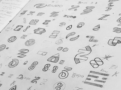 Zupo - Work in progress sketches branding branding and identity case study design icon logo logos mark minimal seo typography