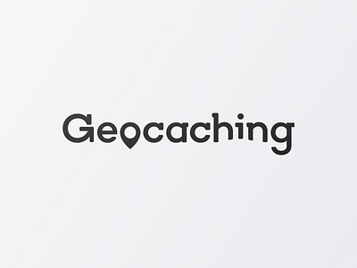 Geocaching branding branding and identity customtype flat icon logo logodesign logos logotype mark minimal type typography