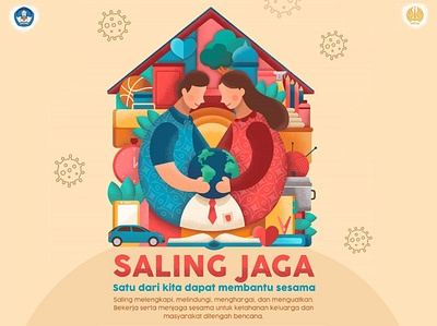 SALING JAGA CAMPAIGN campaign graphic design illustration