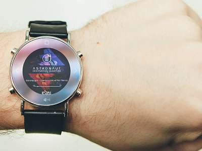 Android Wear - Music Player android audio blur interface lineicons music player smart song ui user watch