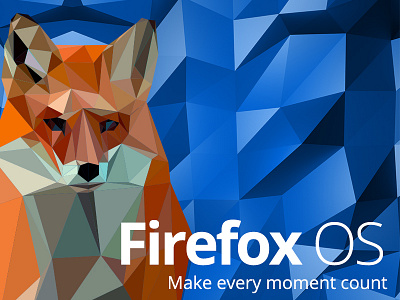 Firefox OS Artwork Contest Entry artwork background contest entry firefox fox illustration low mozilla os poly wallpaper