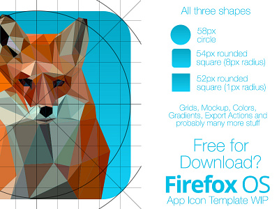 Firefox OS App Icon Template WIP app firefox free freebie grid icon mozilla os progress template wip work