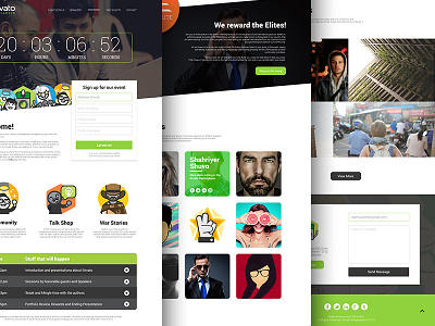 Meetup - Event Landing Page PSD (Free Download)