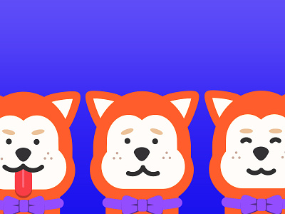 Doggo animal animation app art character design digital dog flat icon illustration