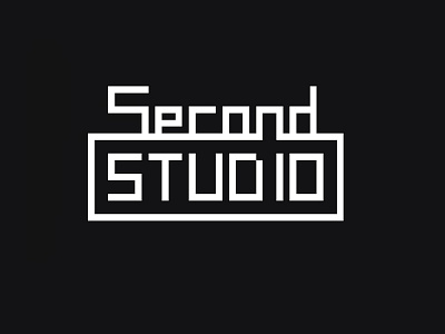 Second Studio Logo art badge block branding factory logo logotype pixel pixelart second studio wordmark