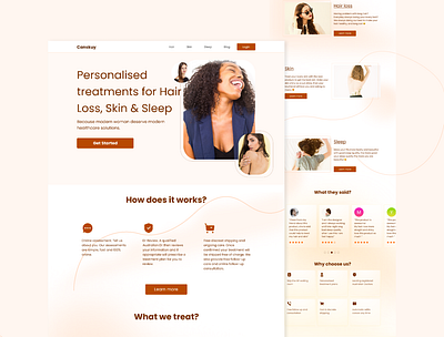 Woman Grooming Landing Page exploration homepage landingpage ui ui design uidesign webdesign weblanding