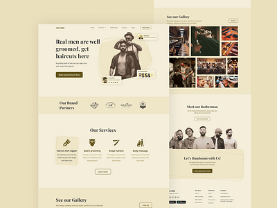 Asgarz - barbershop landing page