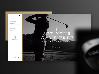 Coates Golf eCommerce Website design ecommerce ux website