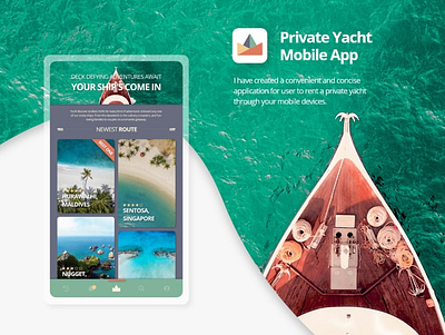 ABOAT - Private Yacht Mobile App Concept mobile app mobile app design ui ui ux ux