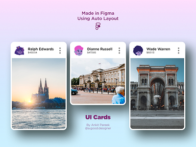 UI Cards | Figma | Auto Layout