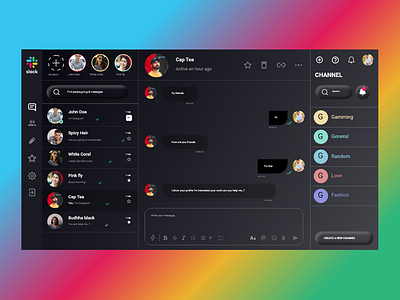 Message Dashboard on slack app