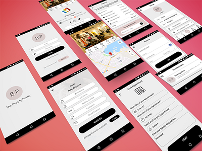 Beauty porter app design, mobile app