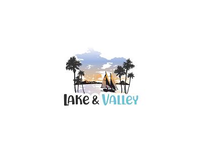 Lake & Valley branding graphic design logo vector