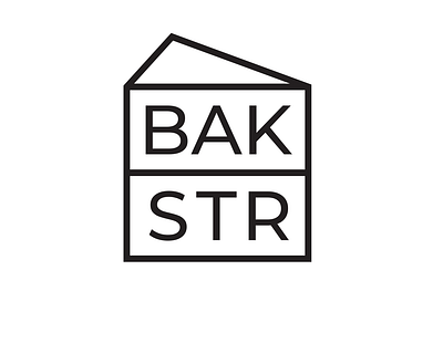 BAKSTR Logo branding illustration logo minimal typography