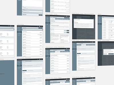 Wireframing a few pages