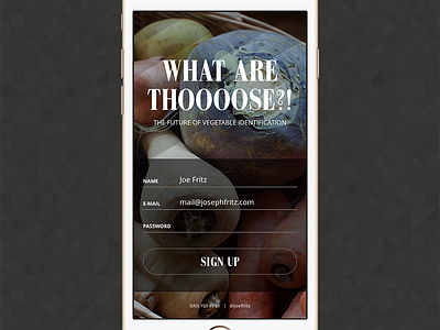 DailyUI Design 001: Sign Up