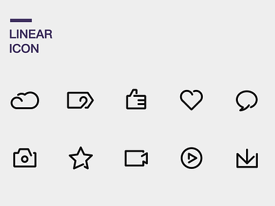 Linear icon linear icon