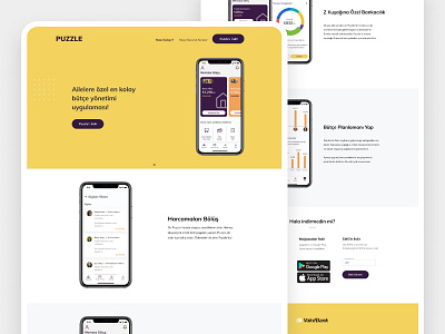 Puzzle Landing Page - App Promotion