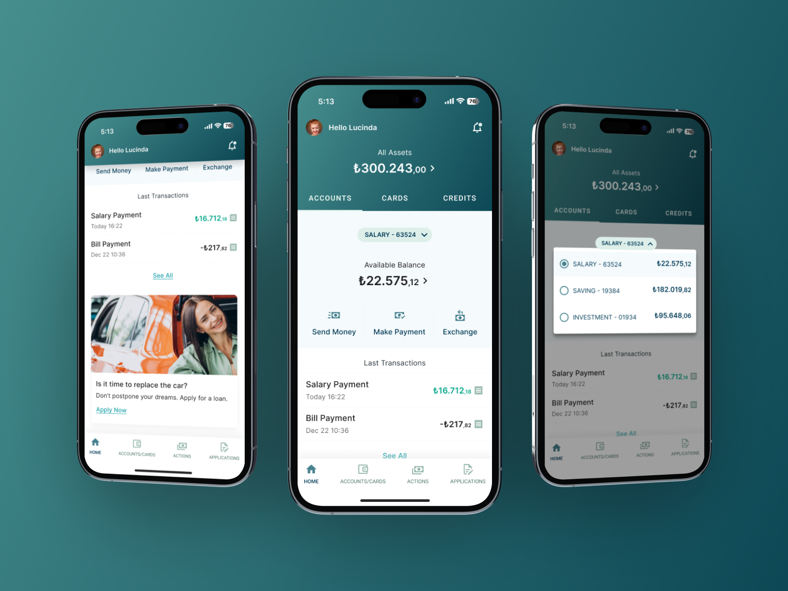 Banking App - Home by Sevginur Ak on Dribbble