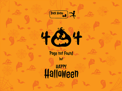 404 error page Halloween style