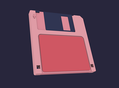 1.2: Modelling: Floppy Disk 3d 3dart cinema4d floppy floppy disk floppydisk motiondesign retro