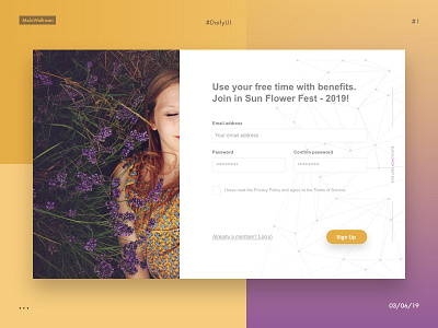 DailyUI -  registration form (#1)