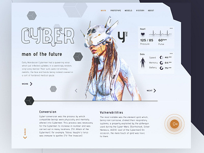 Cyber design designer illustration practise prototype ui web webdesign