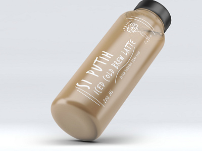 Logika Coffee Bottle branding coffee design mockup
