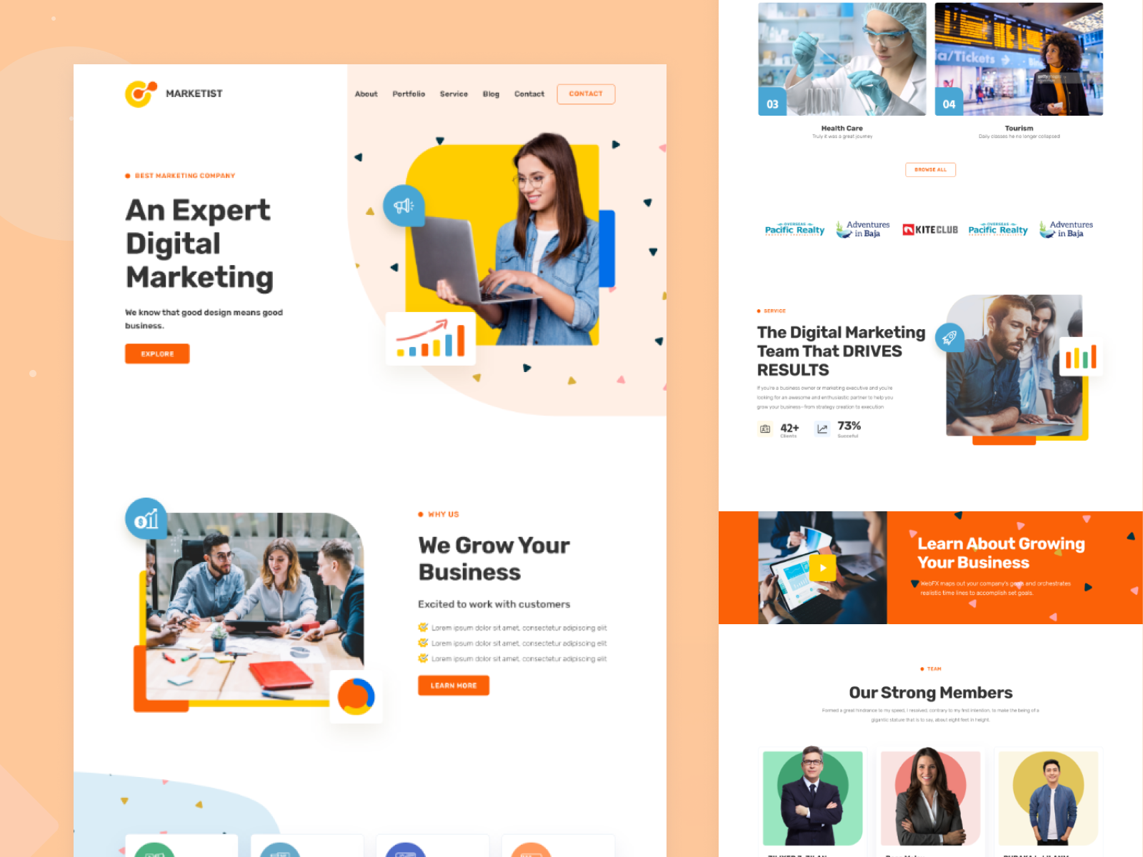 Digital Marketing Landing Page Design By Parvez Khan On Dribbble