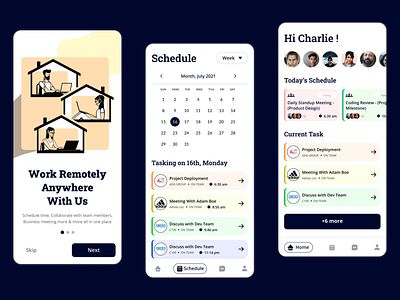 Remote Office -Task Management Mobile App Design