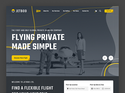 Jetboo - Private Airjate (Landing Page)