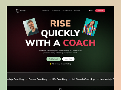 My Career Coach - Landing Page