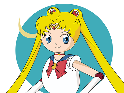 Sailor Moon Redraw 2d art character design cute illustration design girl illustraion redraw sailormoon